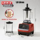 Liquidificador Multiuso Profissional Redmax Com 2 Jarras de Vidro + BRINDE: Porta Tempero de Madeira 16 Potes - COMPRE 1 LEVE 2