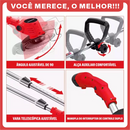 Roçadeira Elétrica TurboMax Multiuso 5 em 1 + BRINDE: 4 Baterias De Lítio 21 Volts - COMPRE 1 LEVE 2